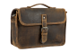 Preview: Alpenleder Leder Fototasche "Presse" Old Havanna